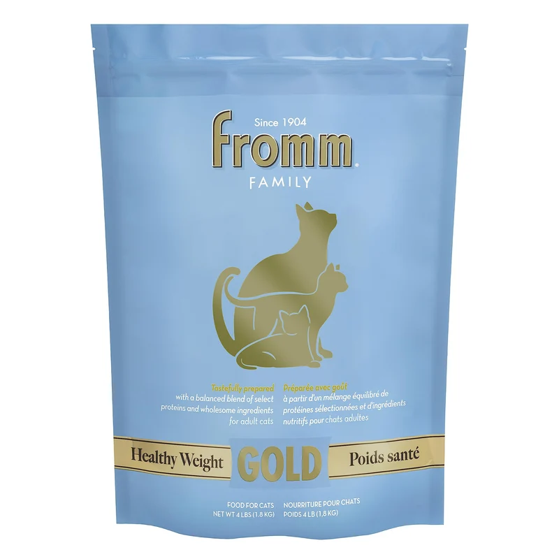 Fromm Healthy Weight Gold – Croquettes pour chat – Contrôle du poids chez les chats adultes et seniors – Recette poulet – 4 lb