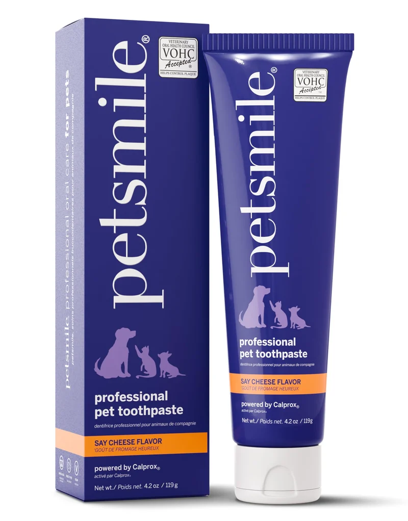 Petsmile Dentifrice Professionnel pour Chats et Chiens – Accepté VOHC – Formule Calprox pour maîtriser la plaque et le tartre – 125 ml