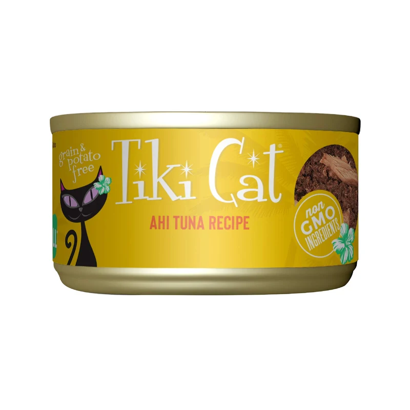 Nourriture humide TIKI Cat Hawaii Grill Ahi – Boîtes de 79 g (lot de 12), sans céréales