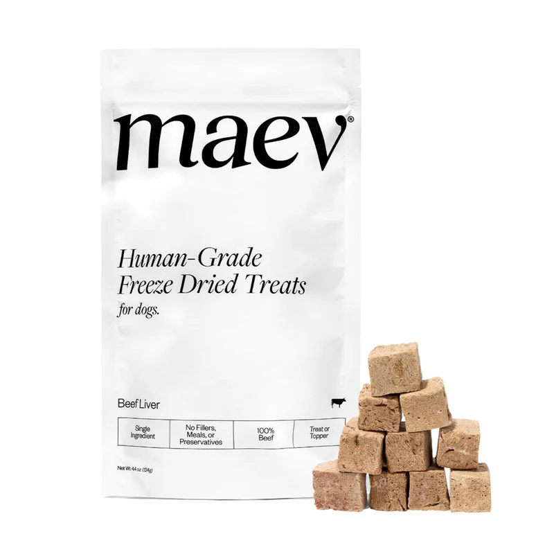 Maev Foie de Boeuf Lyophilisé – Friandise Chien Ingrédient Unique, Qualité Humaine