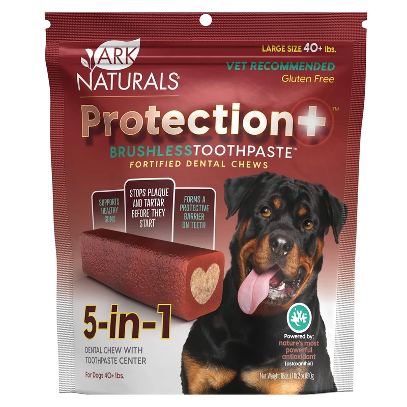 ARK NATURALS ProtectionPlus – Dentifrice sans brosse pour chiens, 18 oz