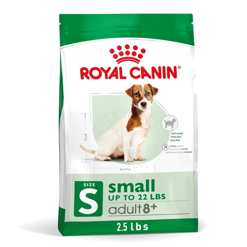 Royal Canin Taille Santé Nutrition Petit Chien 8+ - Croquettes sèches pour petits chiens, sac de 2,5 lb