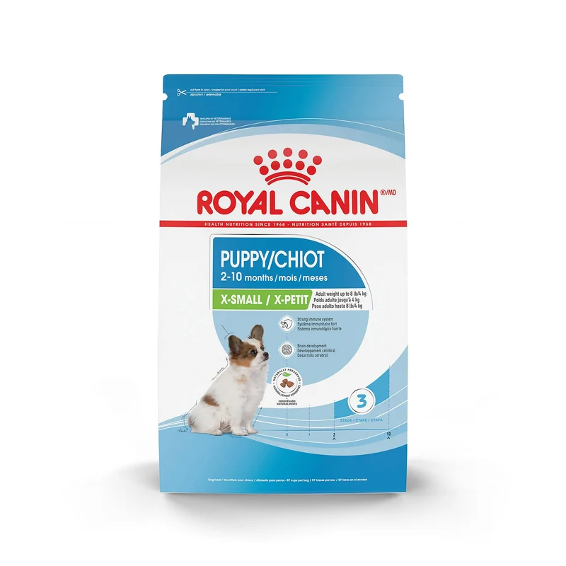Royal Canin Taille Mini Chiot – Nourriture sèche pour chiots de petite taille, 3 livres (environ 1,36 kg)