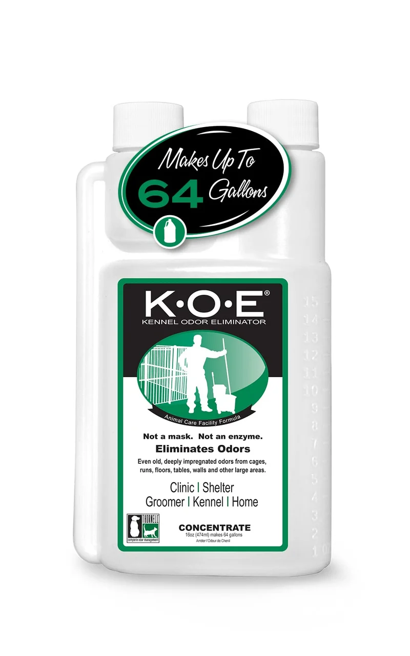 Odorcide KOE — Concentré Éliminateur d'Odeurs pour Chenils et Grands Espaces (16 oz)