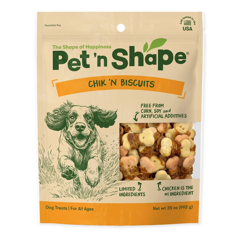 Pet 'n Shape Friandises au Poulet Naturel Enveloppé – Récompenses pour chien, 1 kg (35 oz)