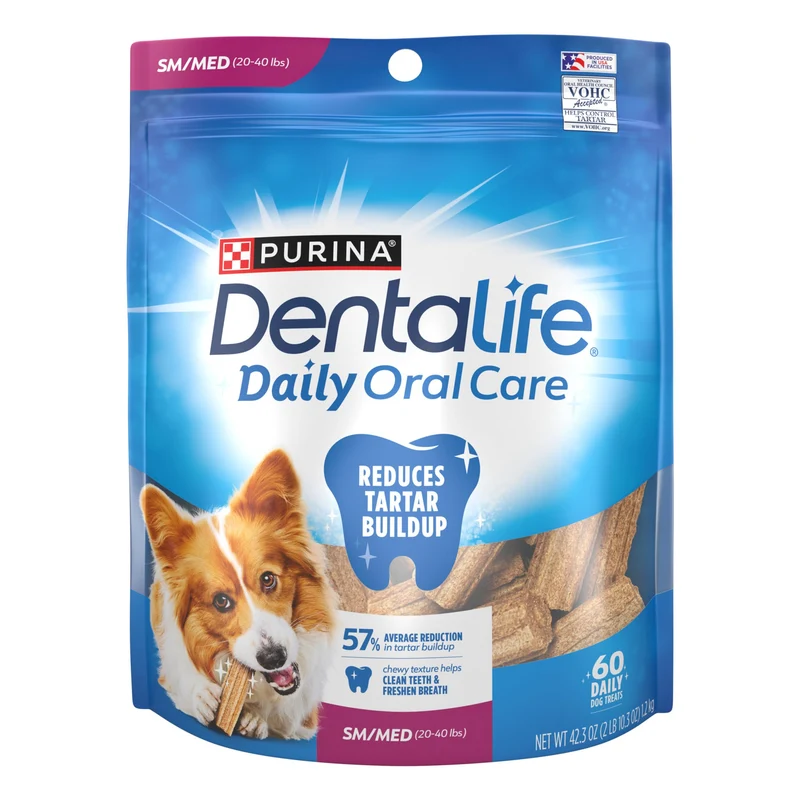 Dentalife DentaLife – Friandises dentaires quotidiennes pour chiens petits et moyens (60 unités)