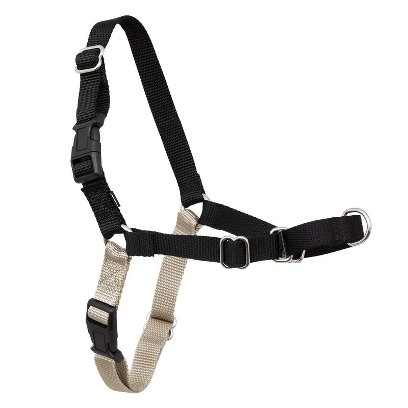 PetSafe Easy Walk Harnais Chien Sans Tirage – Taille XL – Noir & Argent