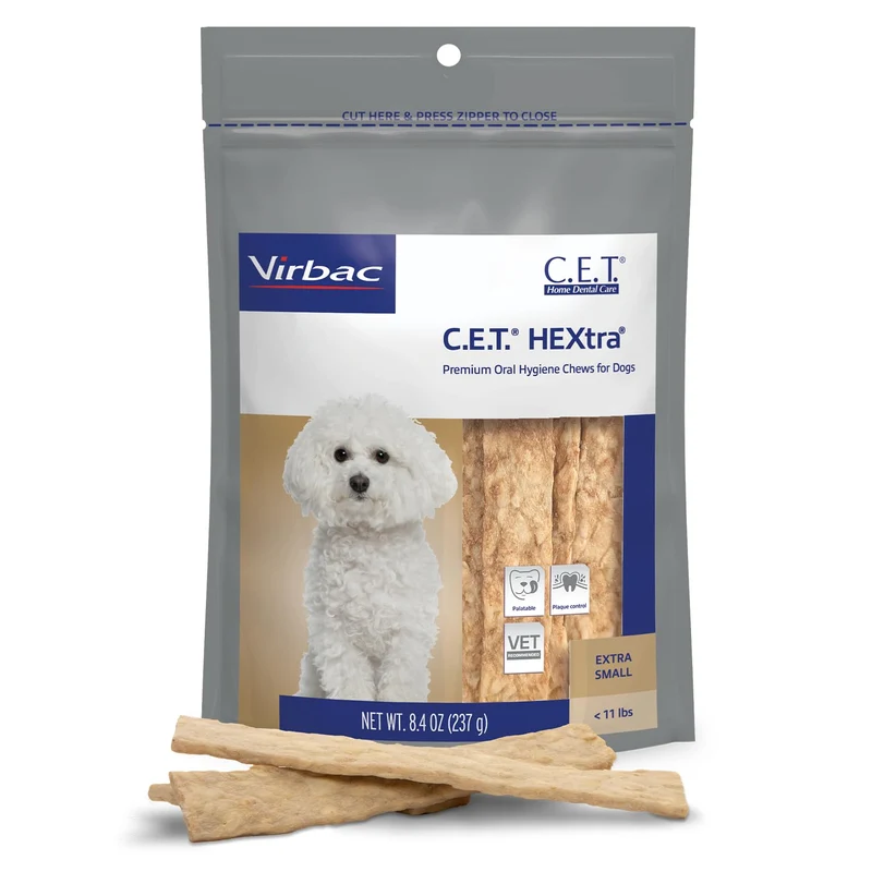 Virbac CET HEXtra Premium Hygiène Dentaire pour Chiens — Moins de 11 Livres (Pack de 1)