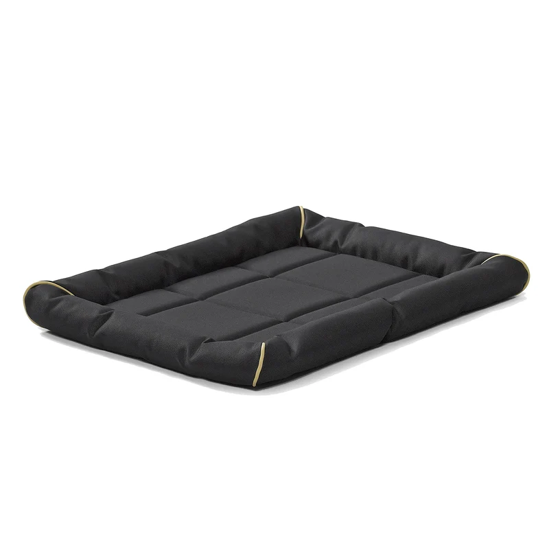 MidWest Homes for Pets - Coussin QuietTime MAXX Medium Ultra-Rugueux, Résistant à l’eau et aux odeurs, rebords rembourrés, fond antidérapant, adapté caisse 30 pouces – Noir