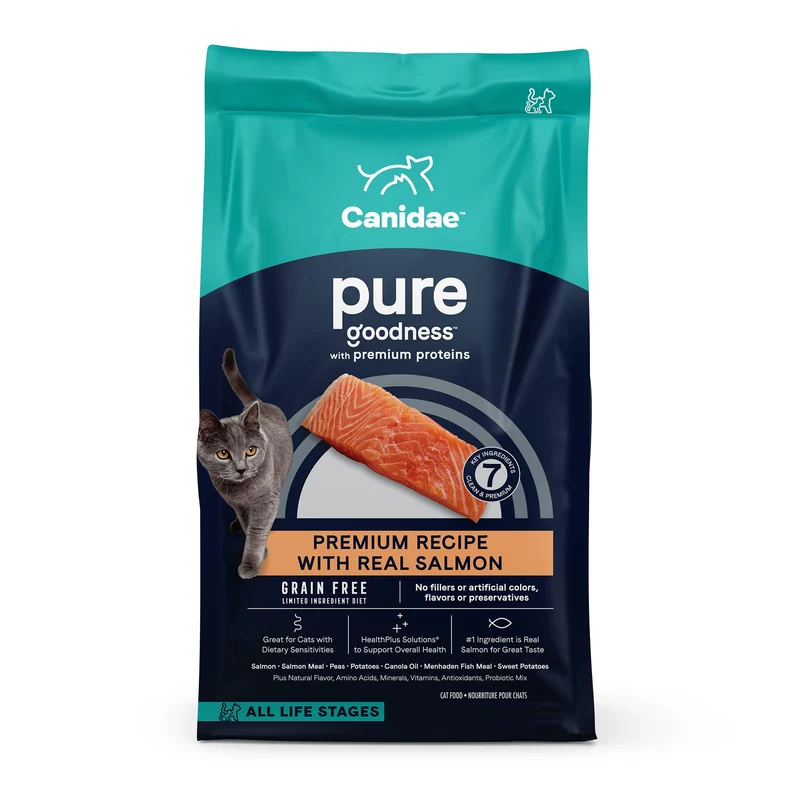 CANIDAE Pure – Croquettes au Saumon, Ingrédients Limites, Sans Cereales, 5 lb