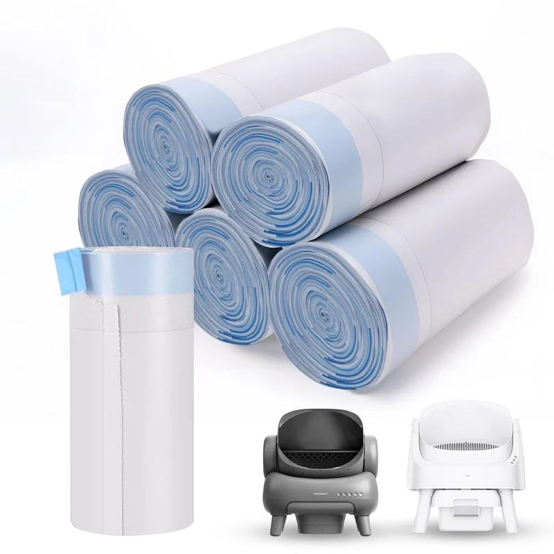 Loveishere – Sacs de Litière 120 pièces pour Neakasa & PetPivot, Liner Extra-Épais Sans Odeur, 27 po x 13 po (22 lb)