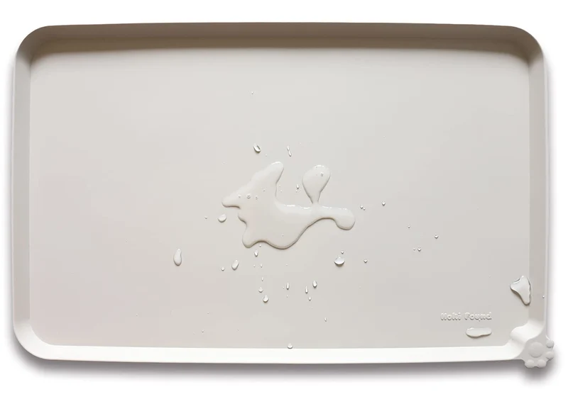 Grand tapis alimentaire silicone Hoki Found – Antidérapant et Étanche (Crème Marron)