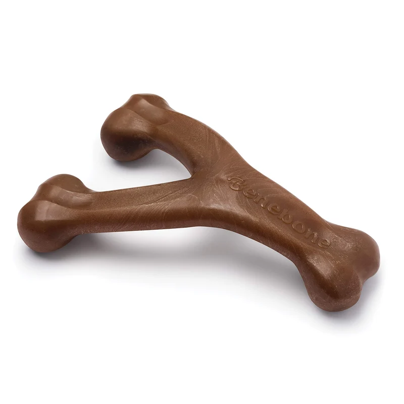 Benebone Wishbone – Jouet à mâcher ultra-résistant pour chiens agressifs (format géant) – Cacahuètes réelles, fabriqué aux États‑Unis