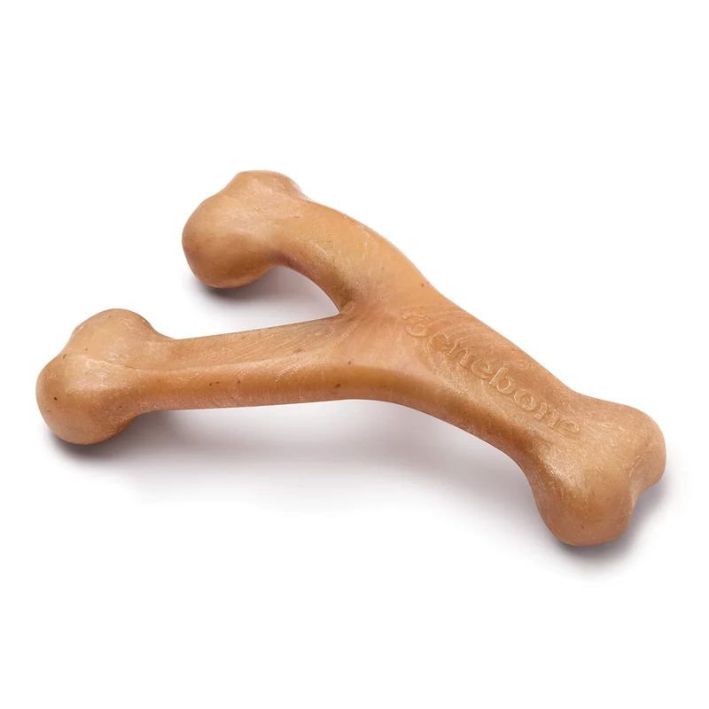 Benebone Wishbone – Mastic Durable pour Chiens Agressifs, Saveur Poulet Réel, Fabriqué aux États-Unis, Taille Géante