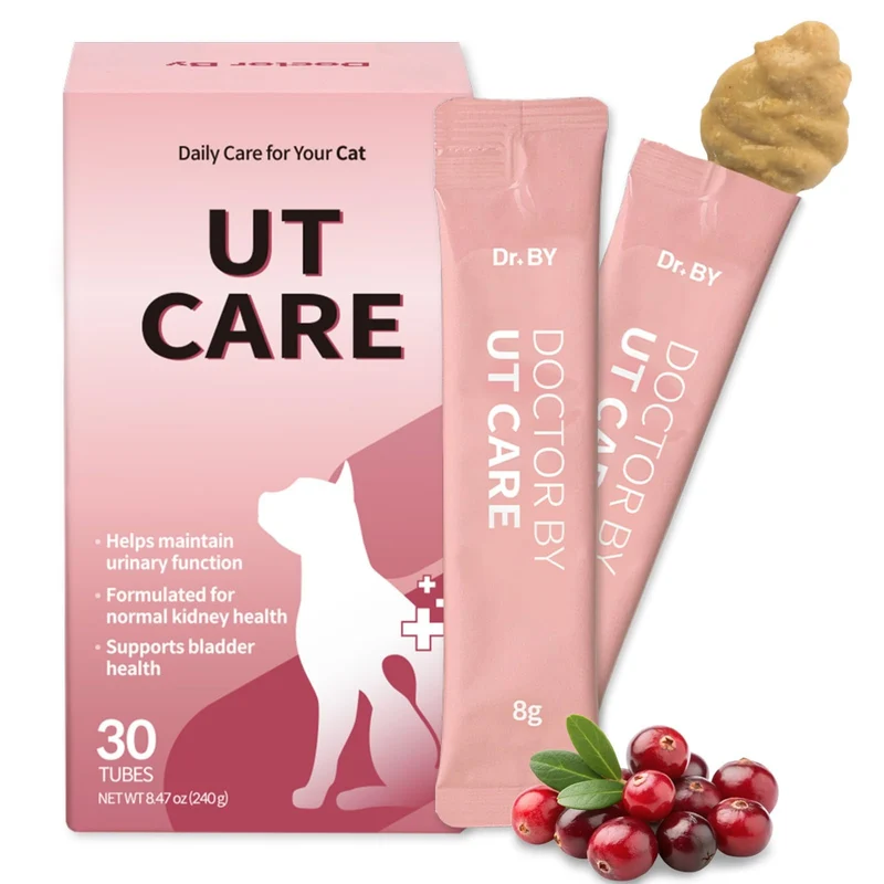 Doctor By UT Care Chat — Soutien Urinaire et Santé Rénale (Pacran, Quercétine, Taurine) Friandise à Lécher (1 pack)