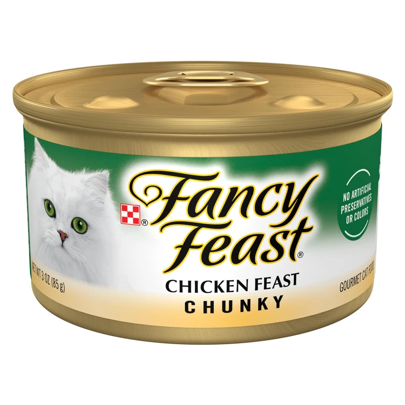 Fancy Feast Festin de Poulet — Pâtée humide pour chat, lot de 24 boîtes 85 g