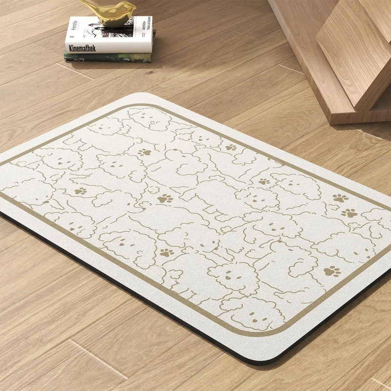 PADOOR Tapis d'alimentation absorbant pour chien – Anti-taches, séchage rapide (FRAMEDOGS, 16x24)