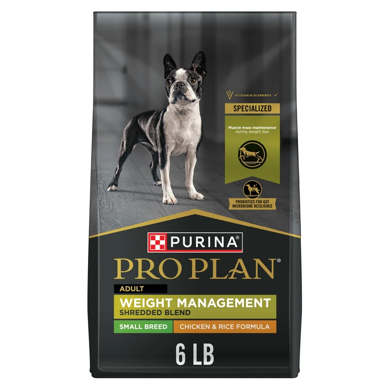 Purina Pro Plan Petit Chien – Gestion du Poids, Croquettes Poulet et Riz – Sac 6 lb