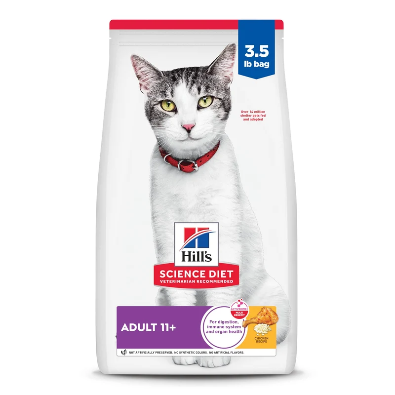 Hill's Science Diet Senior 11+ Chat — Croquettes au Poulet, 3,5 lb