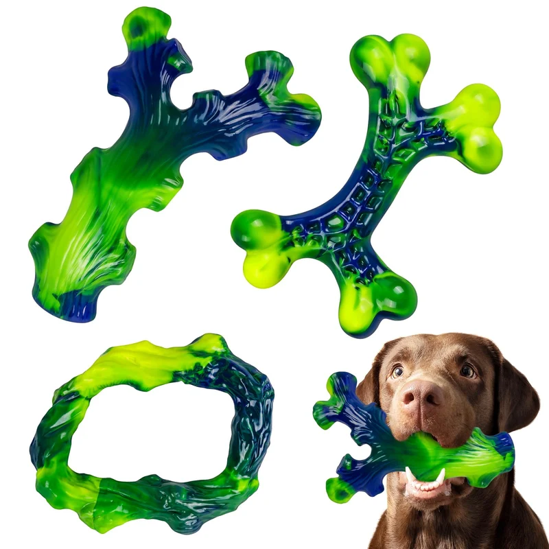 Frienhund 3-Pack: Jouets à mâcher en nylon indestructibles pour chiens de grande taille