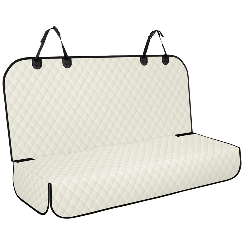 NECKORY – Couvre-siège arrière pour chiens, imperméable et antidérapant, universel beige et noir