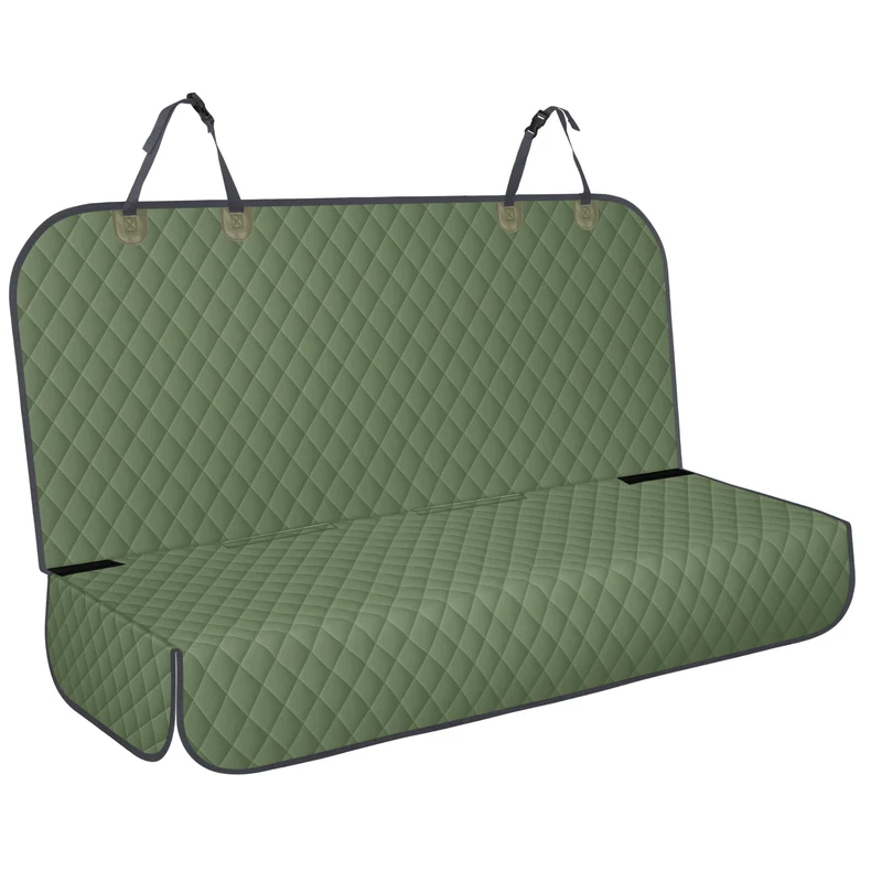 NECKORY — Couverture arrière pour chien étanche et antidérapante, universelle (vert armée et gris)