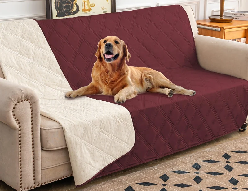 Ameritex Housse Imperméable pour Lit et Canapé – Anti-Glisse