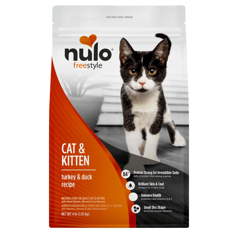 Nulo Freestyle Chat et Chaton – Dinde et Canard, Protéines Élevées, Sans Céréales