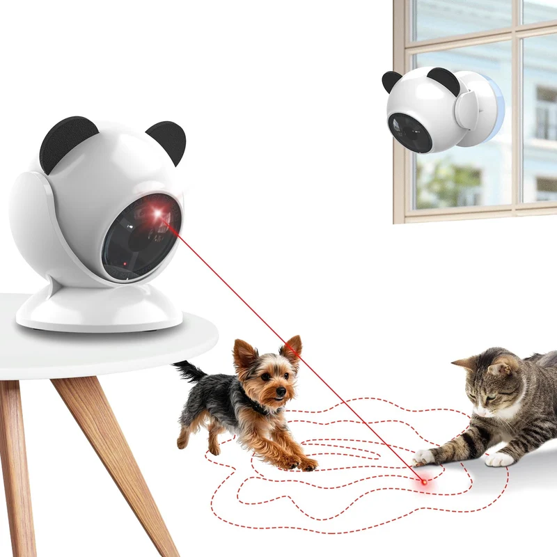 Saolife – Jouet Laser pour Chats d’Intérieur avec Trajectoire Aléatoire et Ventouse