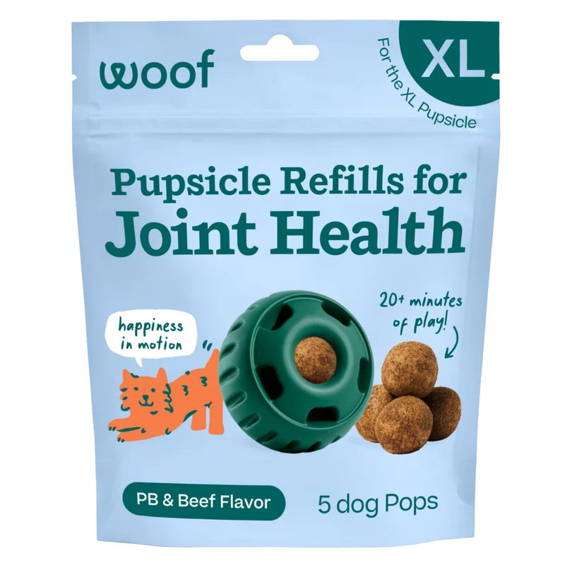 WOOF Pupsicle Réapprovisionnement pour Articulations et Mobilité – Friandise Extra Large pour Chiens