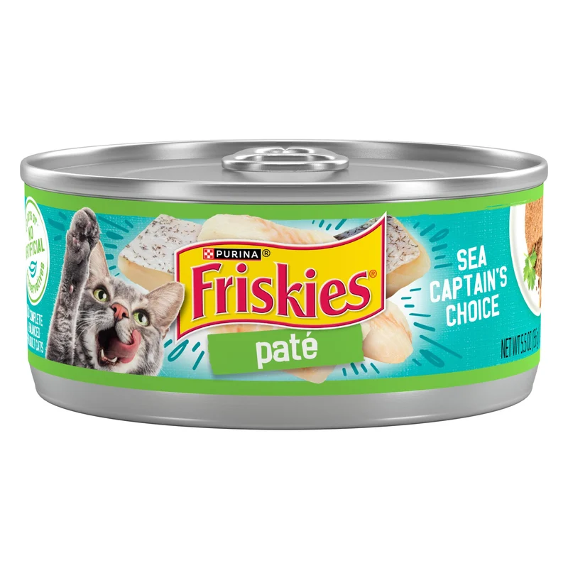 Purina Friskies Pâté Poisson Capitaine des Mers – Pack de 24 boîtes 5,5 oz