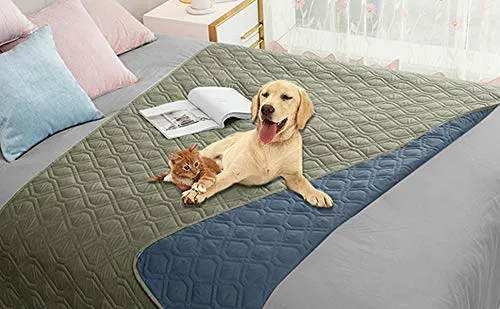 Ameritex Housse Impermeable pour Canapé et Lit — Couverture Réversible