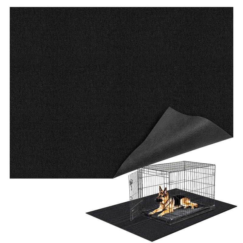 Wibeelee Tapis Caisse Chien 32 x 50 pouces - Étanche, Antidérapant, Grand et Réutilisable