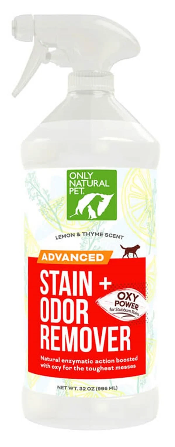 Only Natural Pet Avancé Détachant Taches et Odeurs avec Oxy – Nettoyant enzymatique naturel professionnel (32 oz / 946 ml)