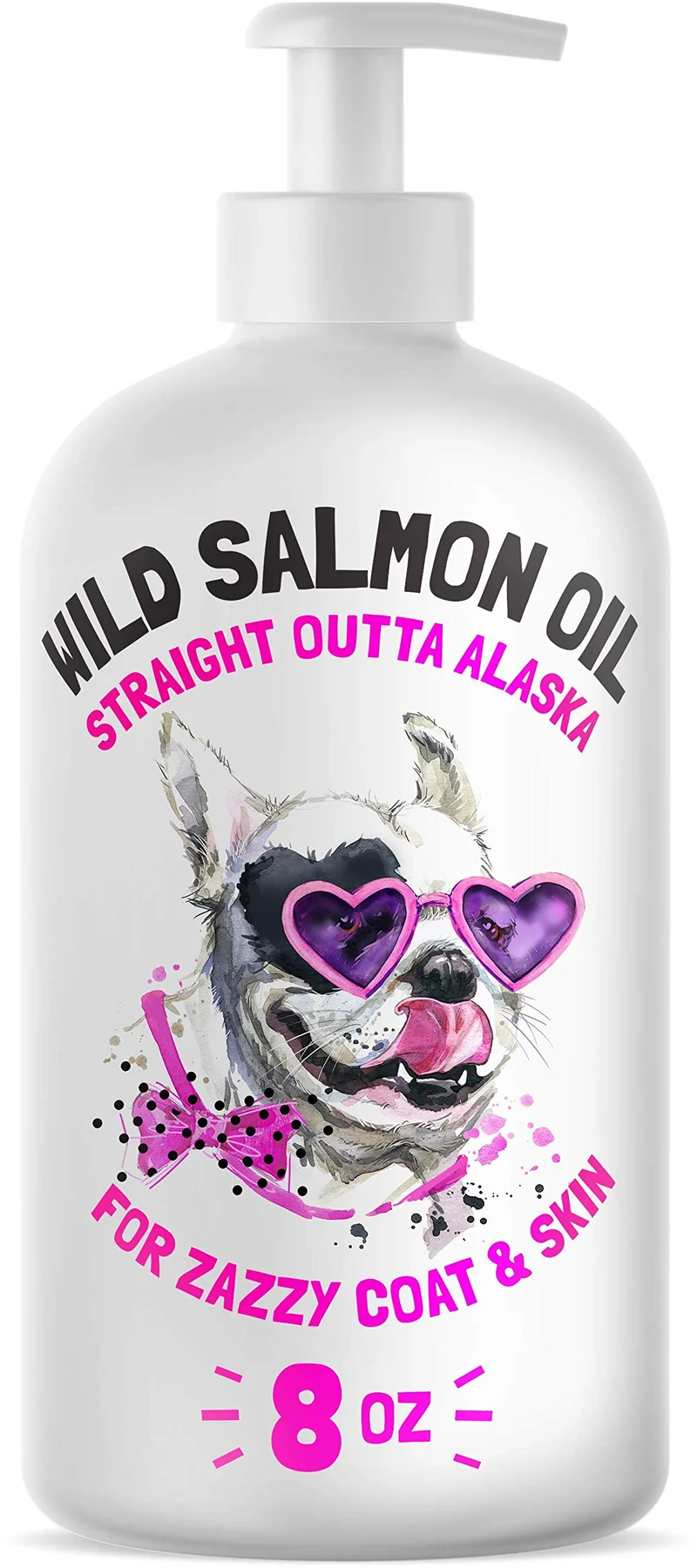 LEGITPET Huile de Saumon Sauvage d’Alaska pour Chiens et Chats – EPA/DHA, Omega 3-6-9, 8 oz – Fabriqué aux États-Unis
