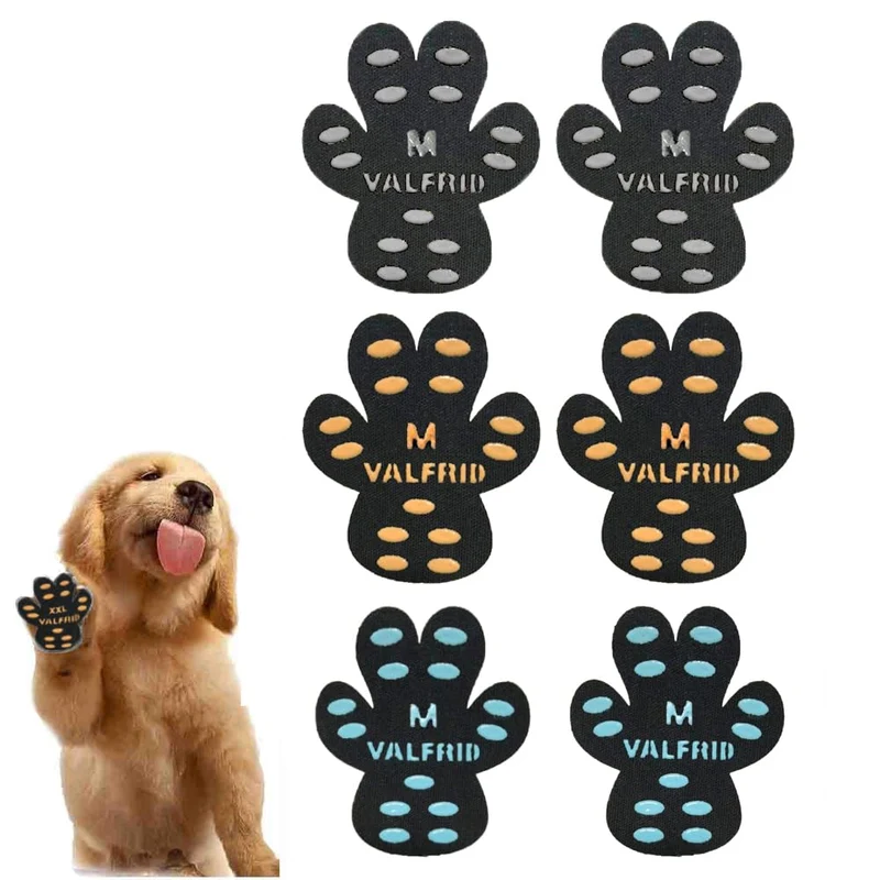 VALFRID Coussins Pattes Antidérapants pour Chien – 15 Ensembles / 60 Coussinets