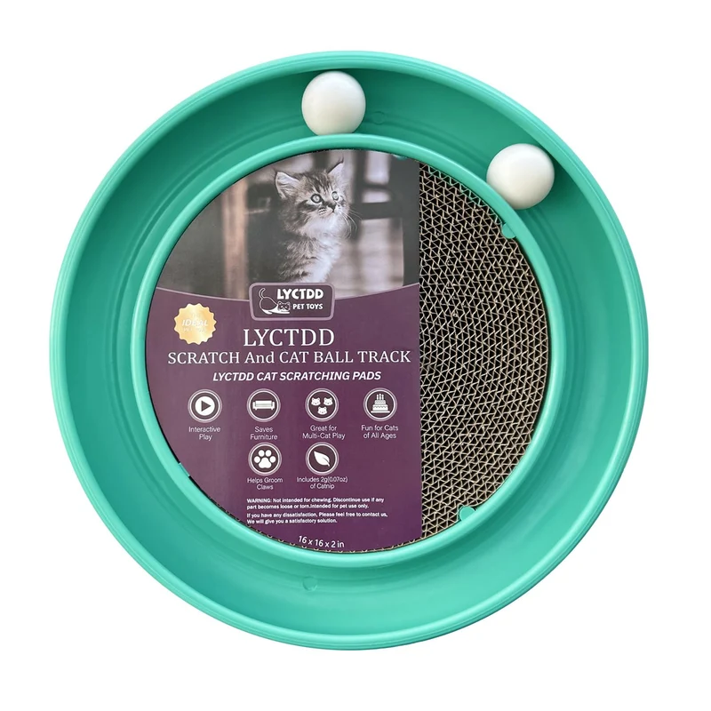 LYCTDD Piste Balle Interactive pour Chats d’Intérieur – Griffage et Exercice