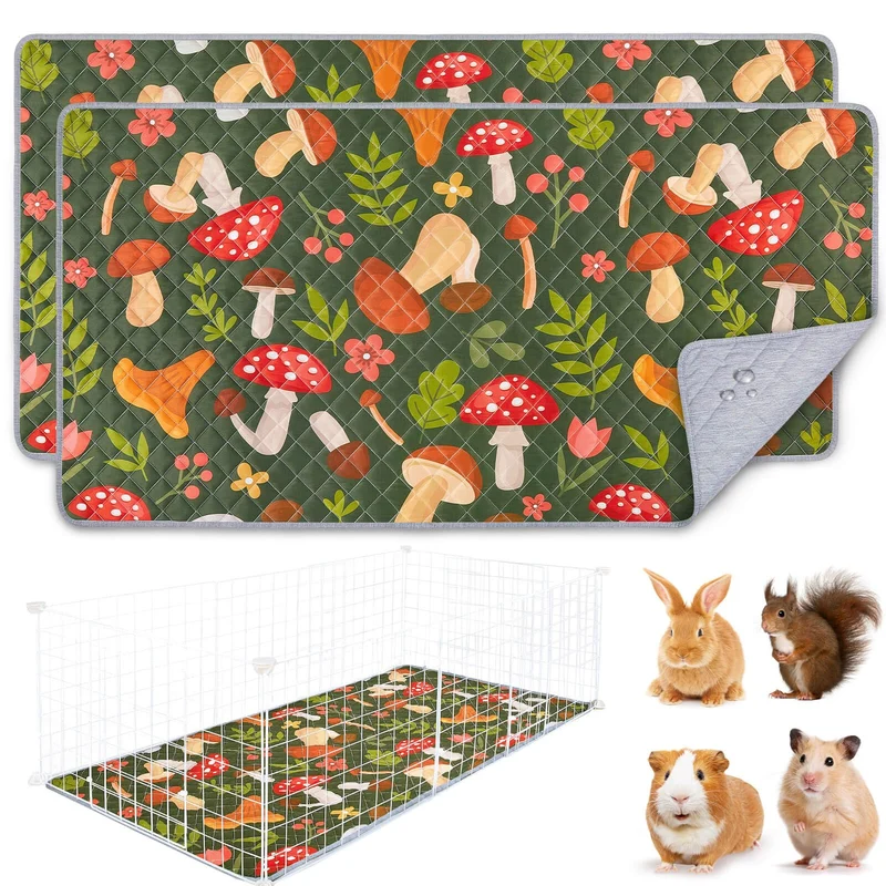 Unicorn Catcher – Lot de 2 Tapis de Cage Cobaye Lavables, Imperméables et Ultra Absorbants