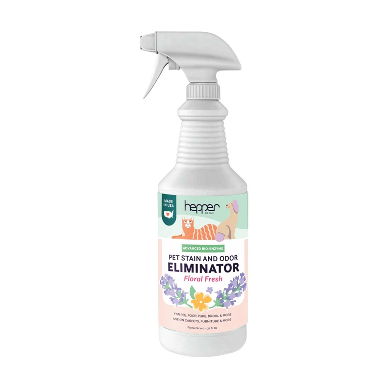 Hepper Advanced Bio-Enzyme — Détachant et Désodorisant pour Animaux (32 oz) Floral Fresh
