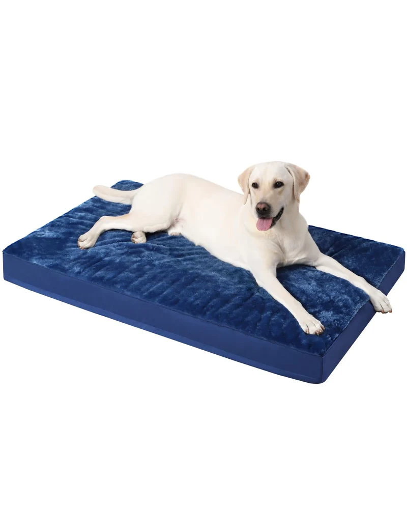 KSIIA Lit Orthopédique pour Chien – Caisse Imperméable 35x22, Bleu