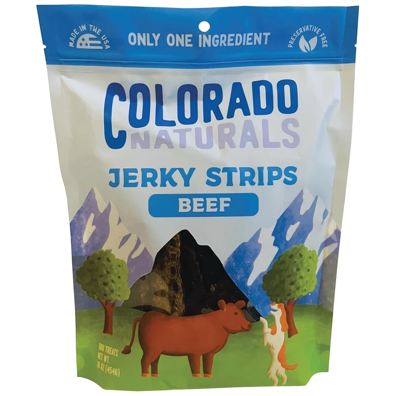Colorado Naturals Bâtonnets de Viande Séchée pour Chiens – 16 oz, Sans Additifs ni Conservateurs, Fabriqué aux États-Unis – Potentiel développement musculaire