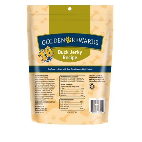 Hoiyen Récompenses Dorées – Friandise au Canard pour Chien, 450 g