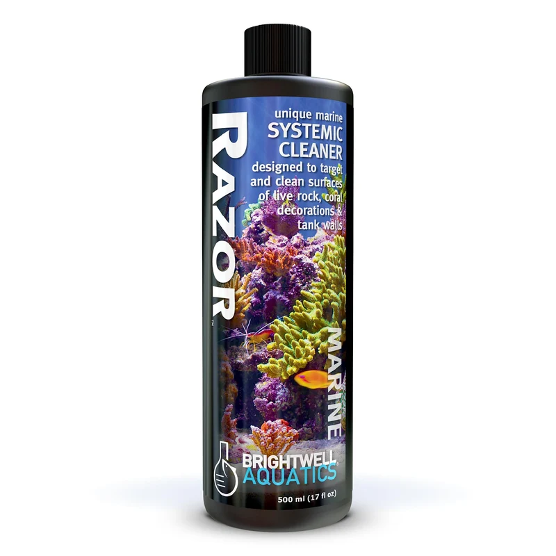 Brightwell Aquatics Razor Marine – Nettoyeur Systemique Unique pour Aquariums Marines – Traitements d'eau, 16,9 oz