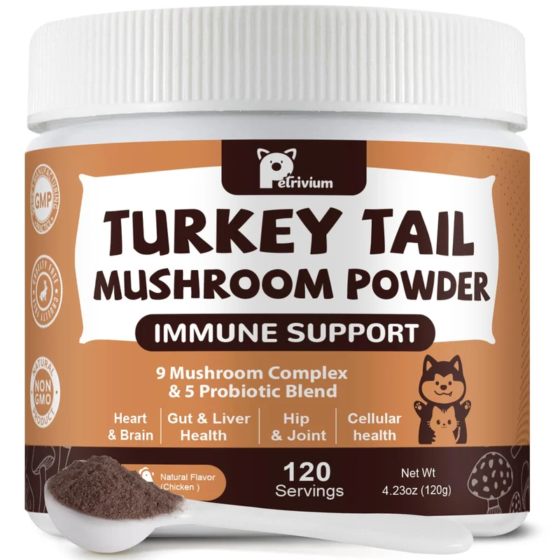 Petrivium: Champignons pour Chiens et Chats avec Probiotiques — Immunité et Vitalité