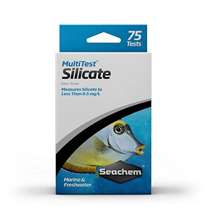 Seachem MultiTest Silicate – Kit de test des silicates pour eau douce et marine