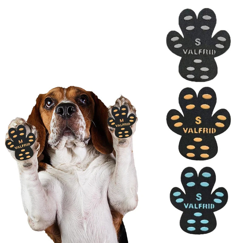 VALFRID Pattes Antiglisse pour Chiens – Traction sur Sol Glissant, 48 Pièces Multicolores
