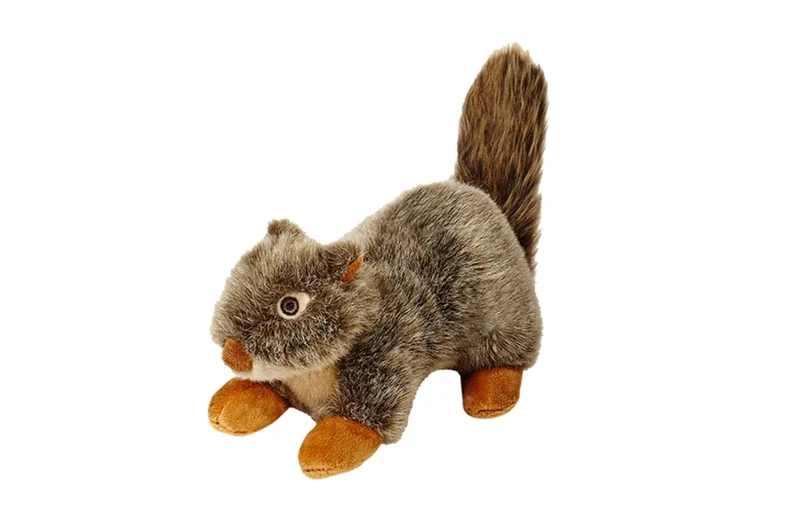 Fluff & Tuff Nuts Squirrel – Jouet peluche 30 cm, queue duveteuse et corps robuste