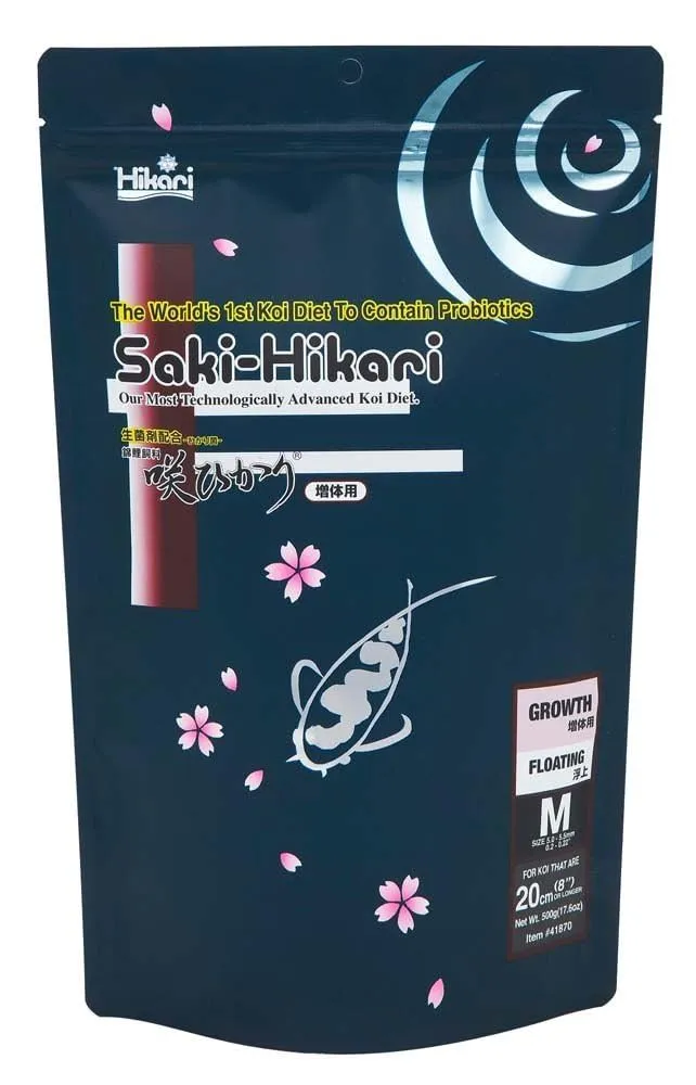 Hikari Saki Croissance – Pellets Moyens pour Poissons, 500 g (17,6 oz)