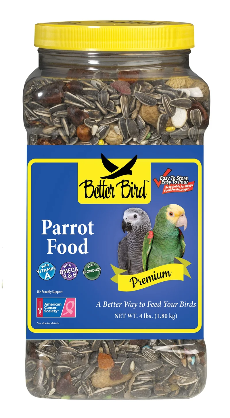 Better Bird – Nourriture Premium pour Perroquets, Pot de 1,8 kg (4 lb)