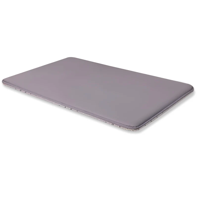 WAYIMPRESS Tapis de Cage pour Chien – Coussin Imperméable, Couchage Extérieur pour Chiens Moyens à Grands, Mousse Haute Résilience 3 cm, Lavable et Anti-Dérapant, Graphite Gris, 35 pouces